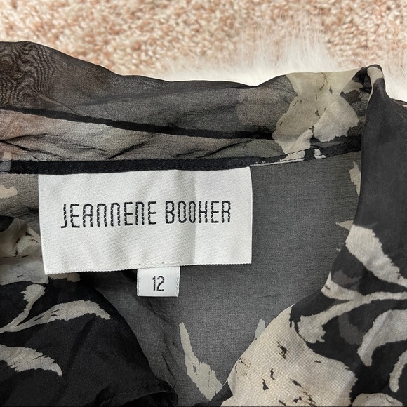 🚫SOLD🚫 VTG 80’s Jeannene Booher Sheer Black Cover Up - Picture 12 of 16